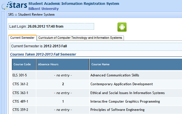 Bilkent STARS SRS Enhancer
