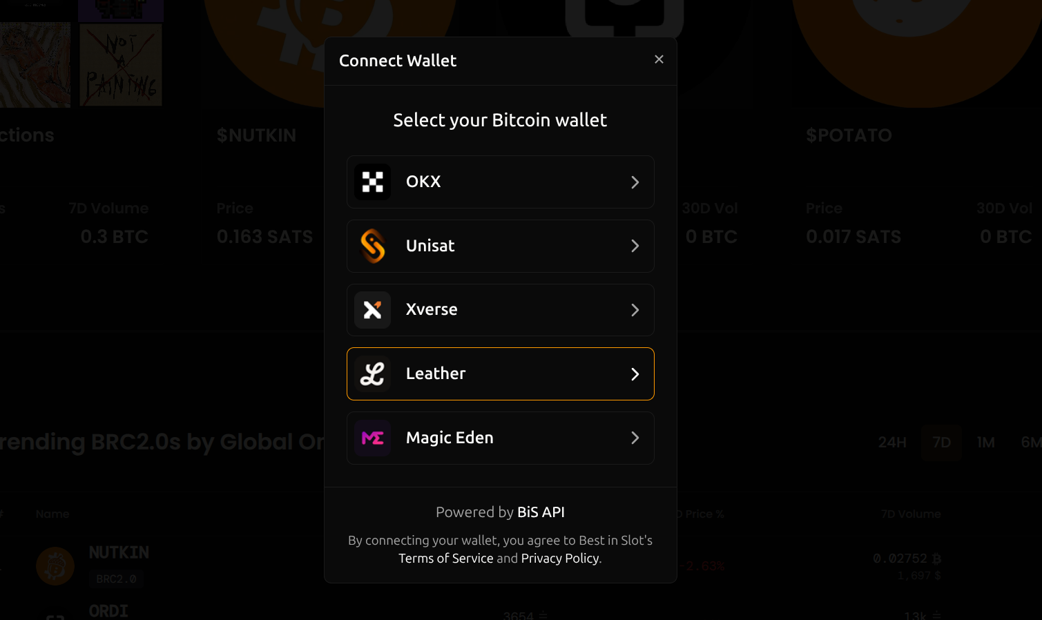 Bitcoin Connect Wallet